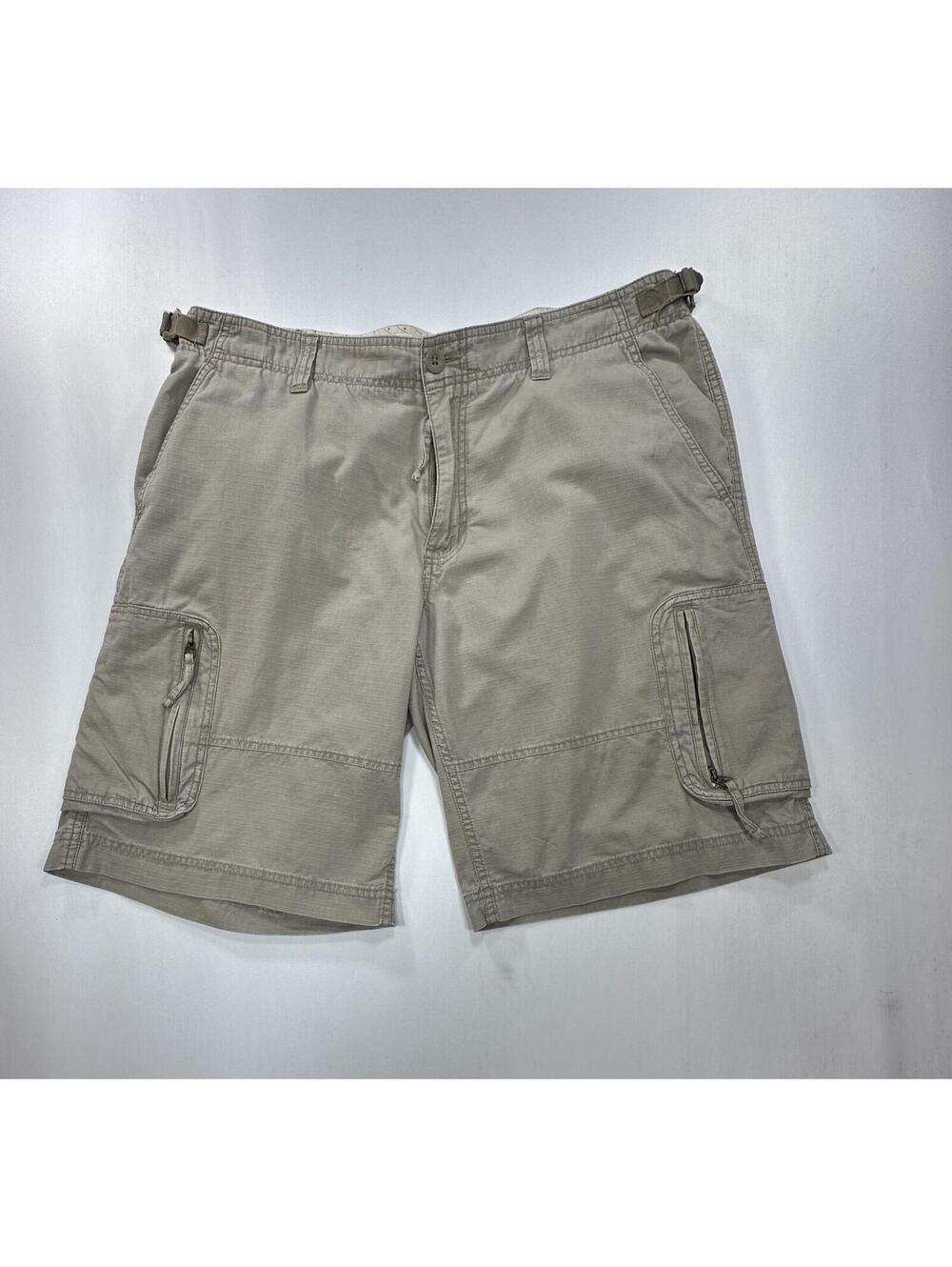 North Face Flat Zip Pockets Chino Cargo Shorts Brown Mens 38